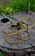 Gold plated bangles