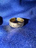 Men’s Gold Evil Eye Ring (adjustable)￼