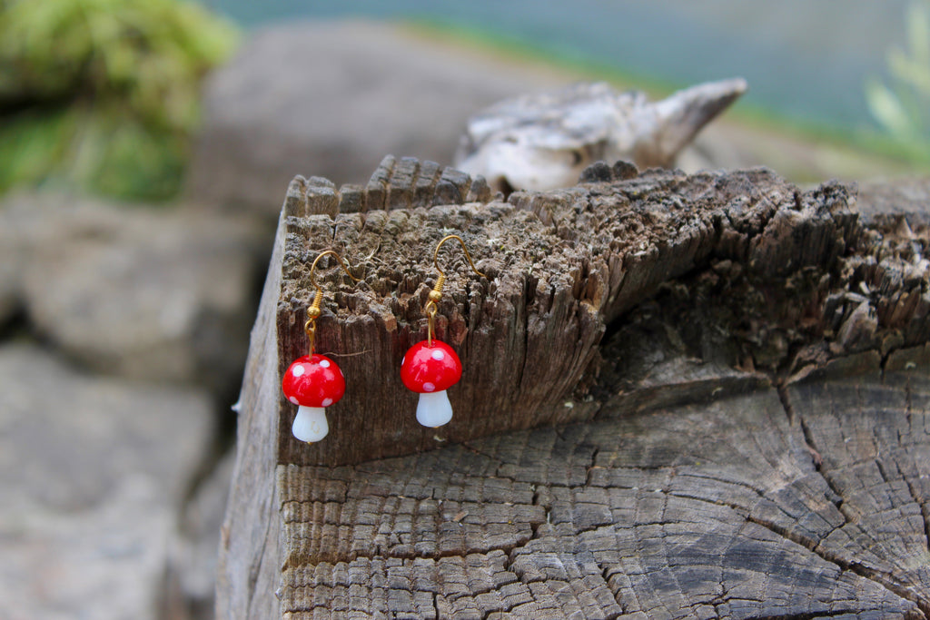 Mushroom Earrings by Ravi Blue