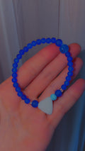 Shark tooth bead bracelet