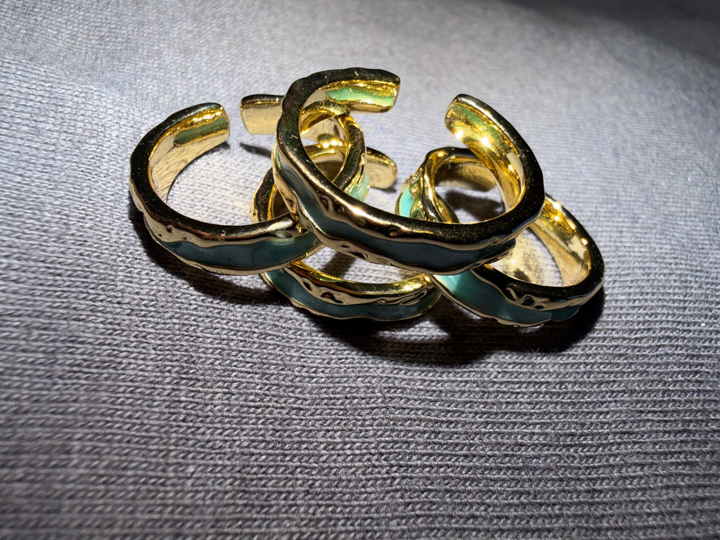Gold Turquoise Rings