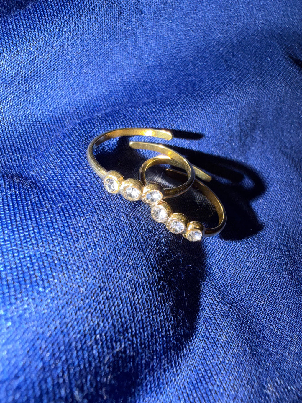 Gold Diamond Ring (adjustable)