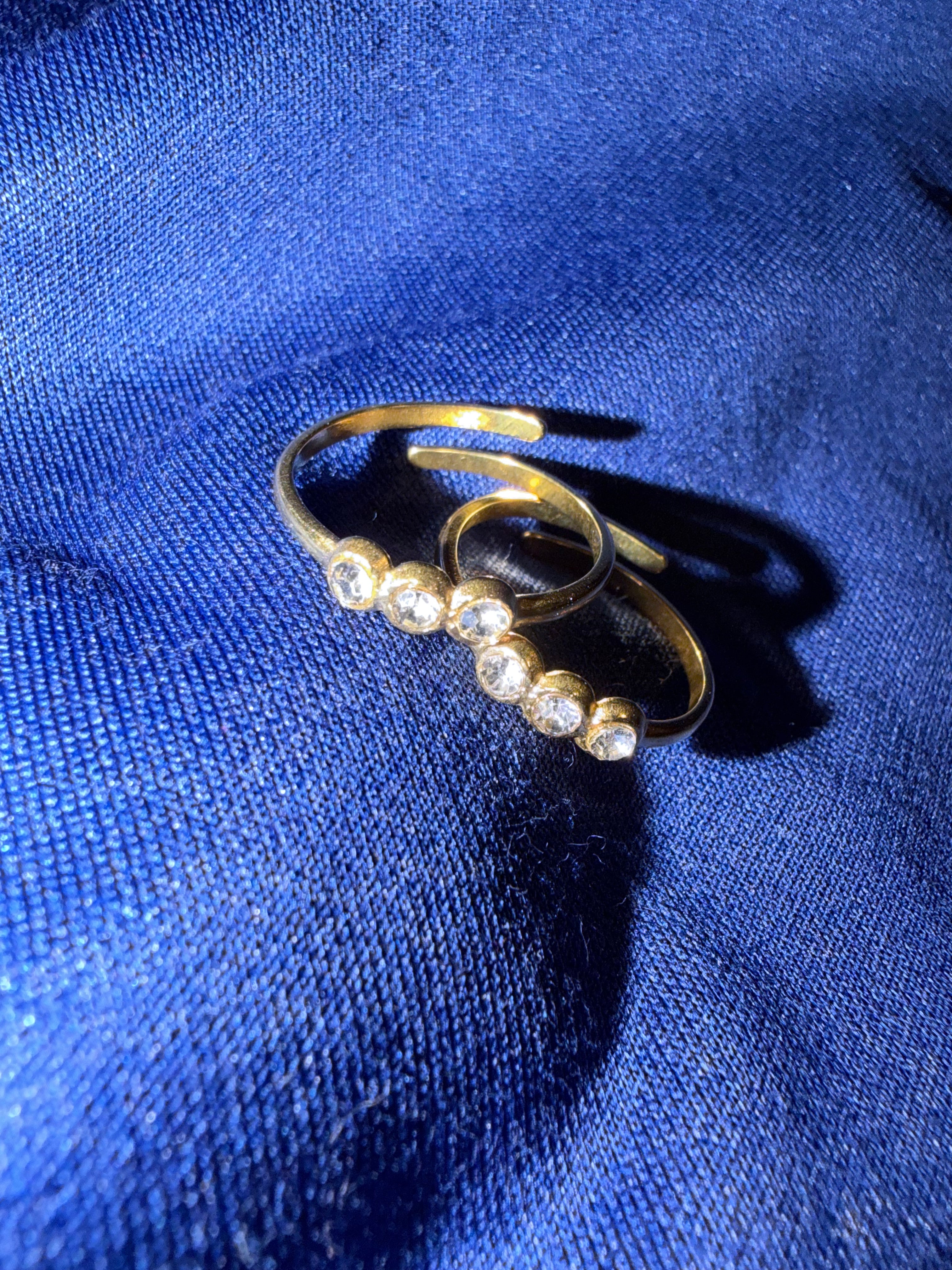 Gold Diamond Ring (adjustable)