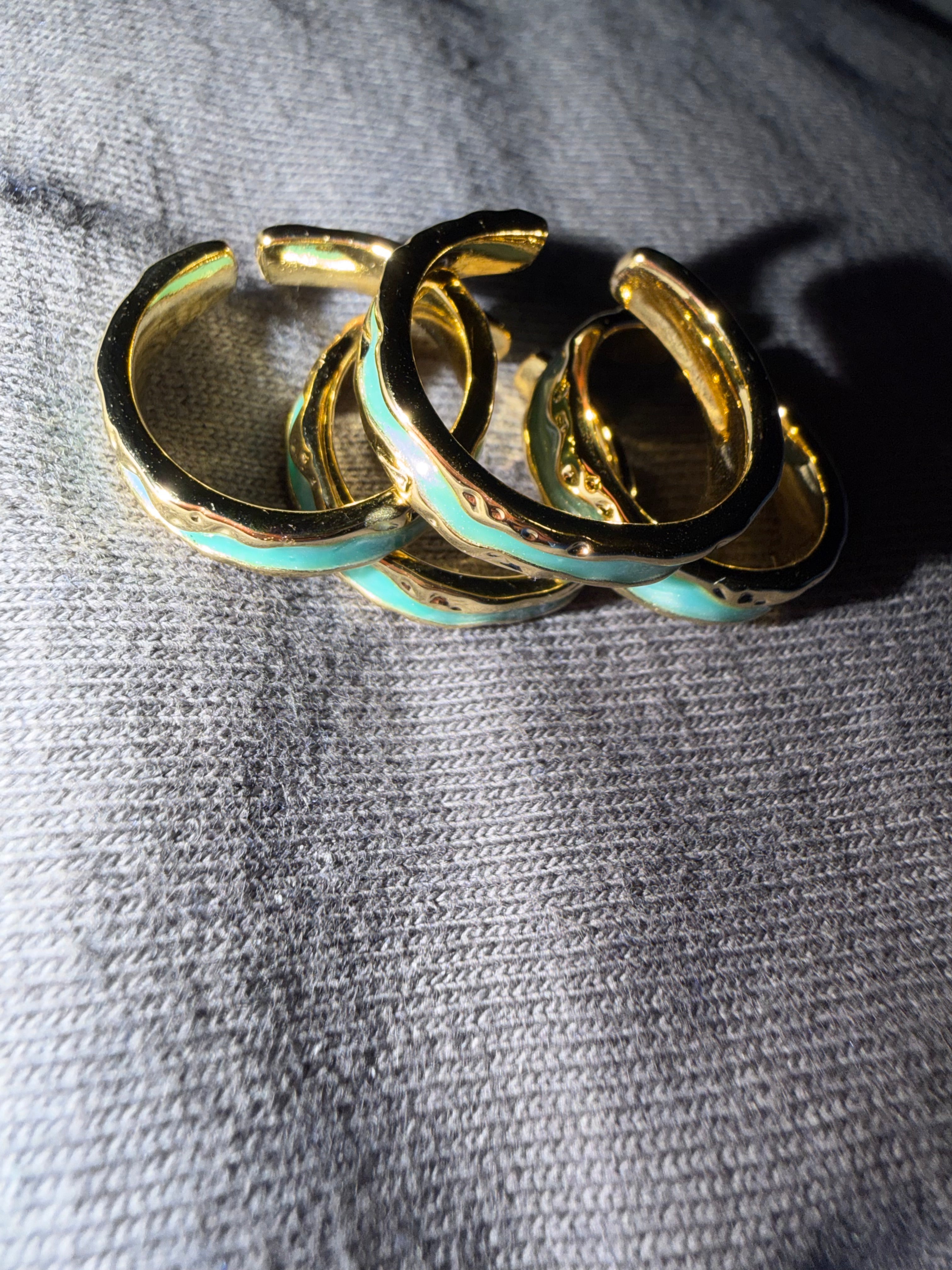 Gold Turquoise Rings
