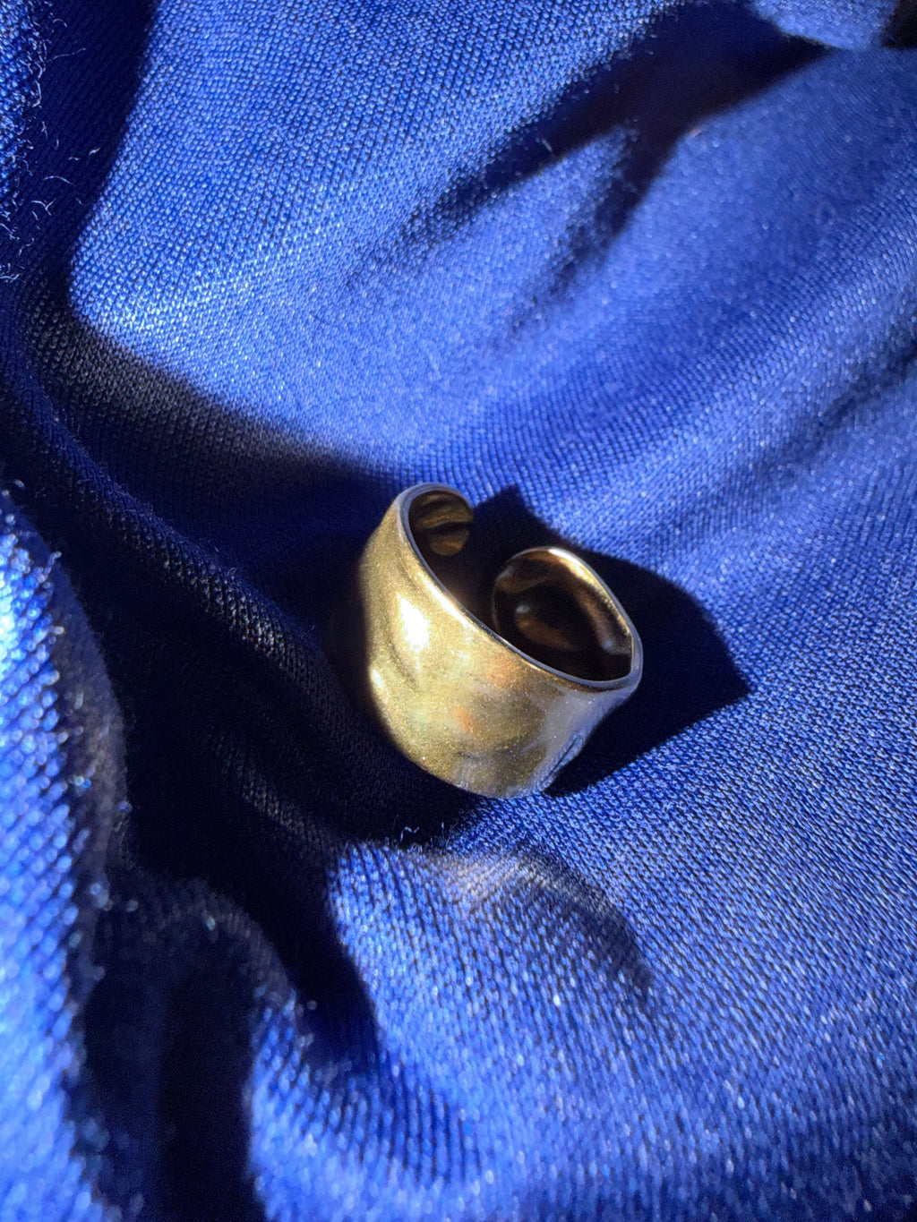 Men’s Gold Band Ring (adjustable)￼