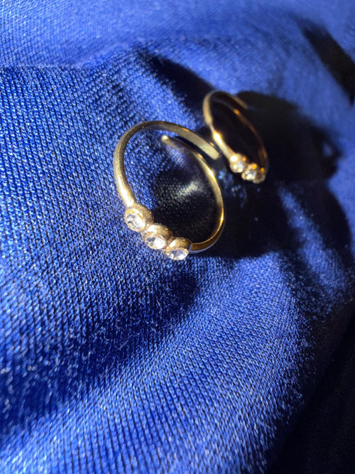 Gold Diamond Ring (adjustable)