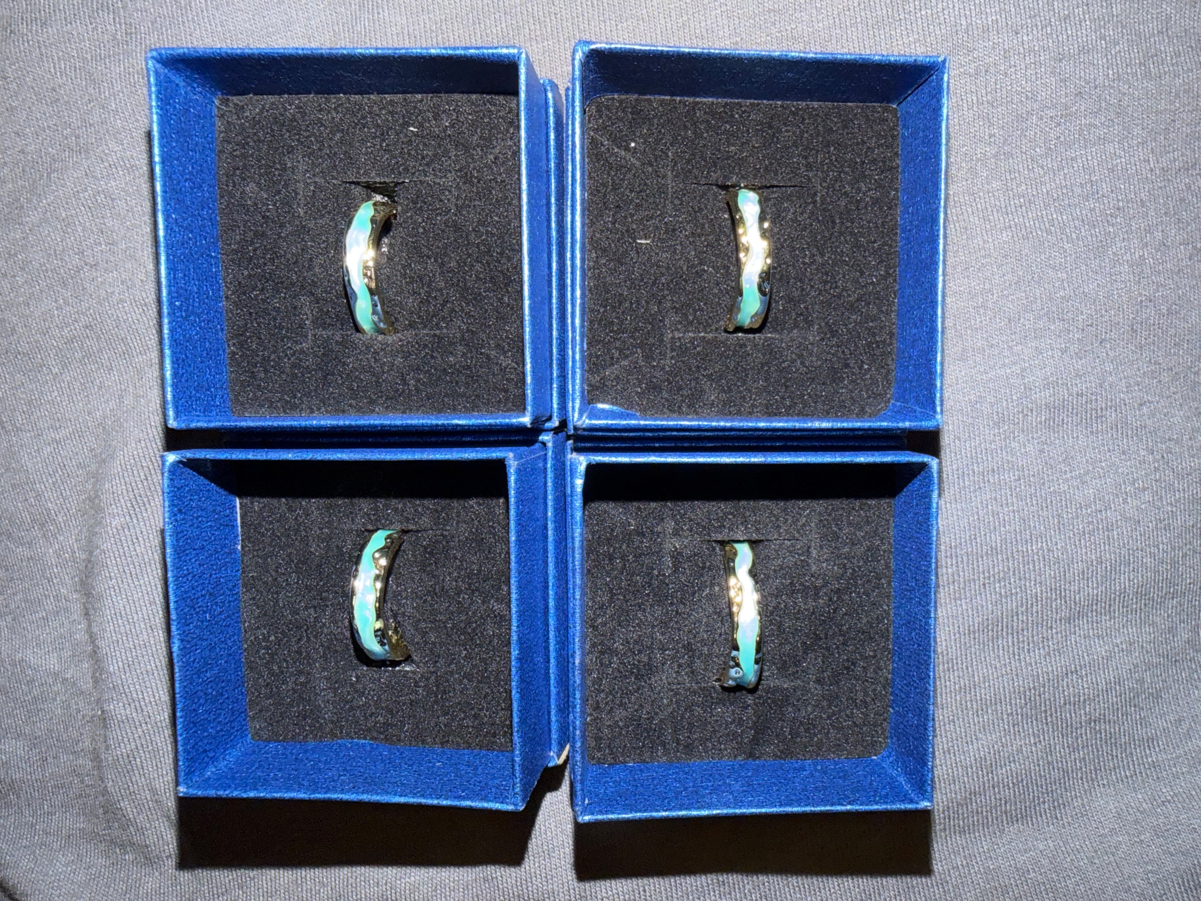 Gold Turquoise Rings