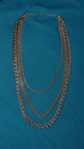 Three piece Gold necklace set