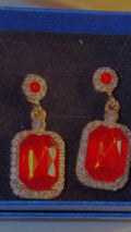 Ruby Red earrings