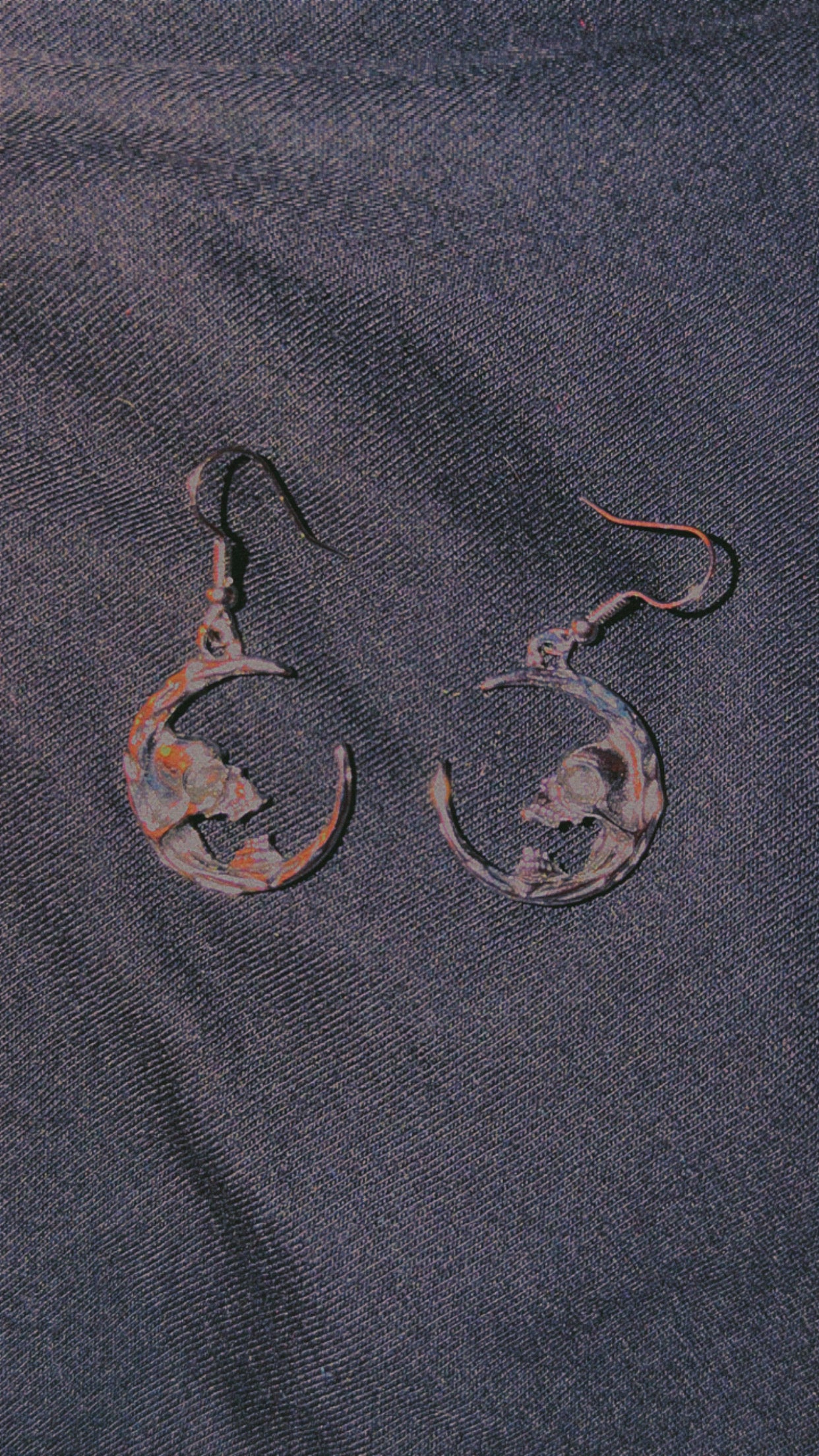 Skull-Moon Earrings