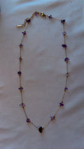Dainty lavender necklace