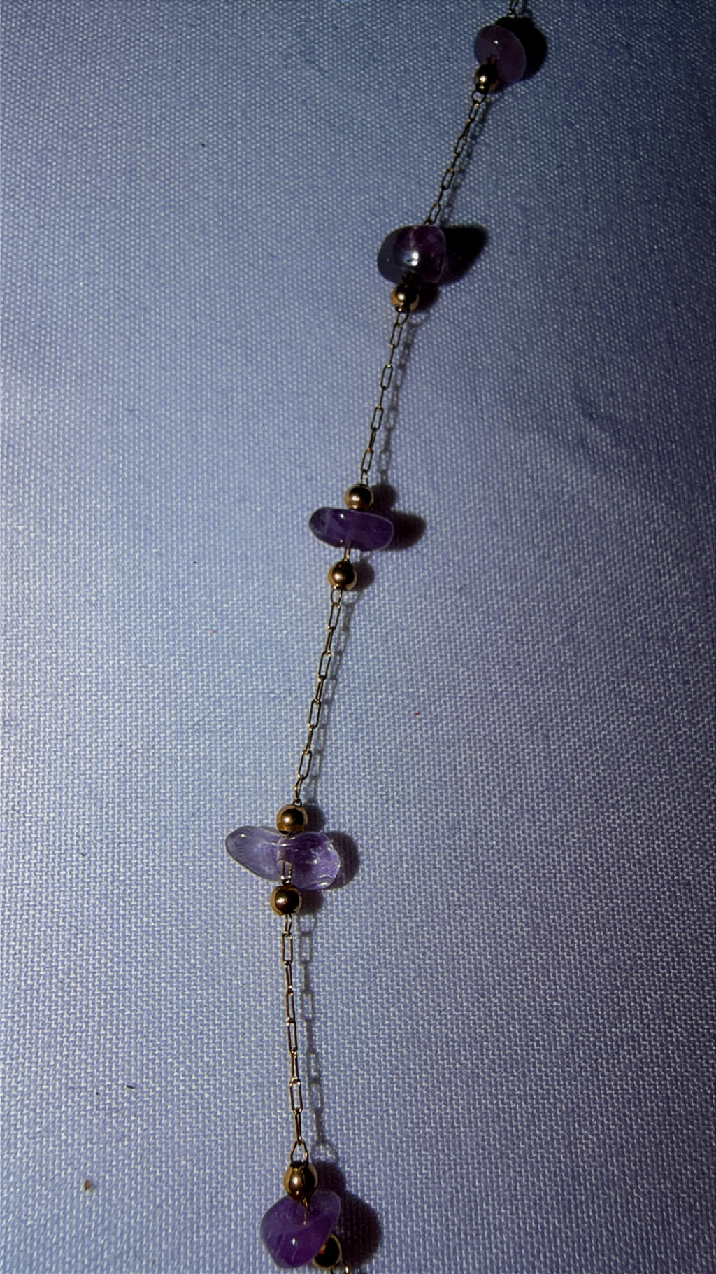 Dainty lavender necklace