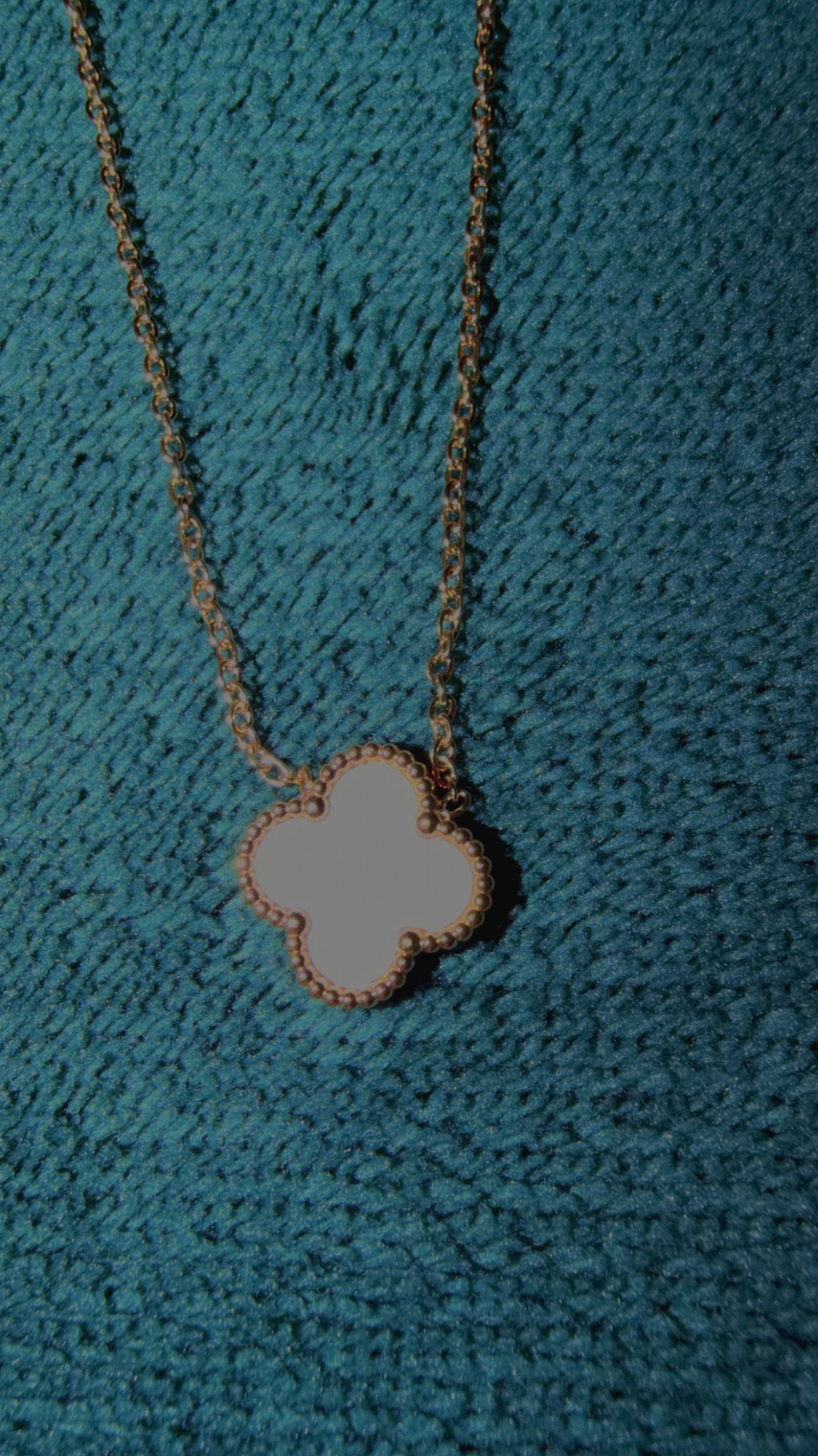 White clover necklace