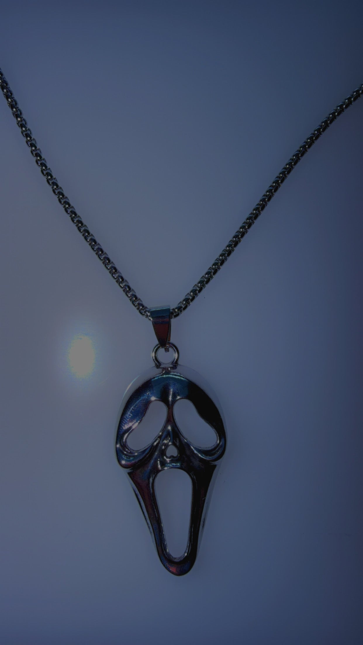 Ghost face necklace