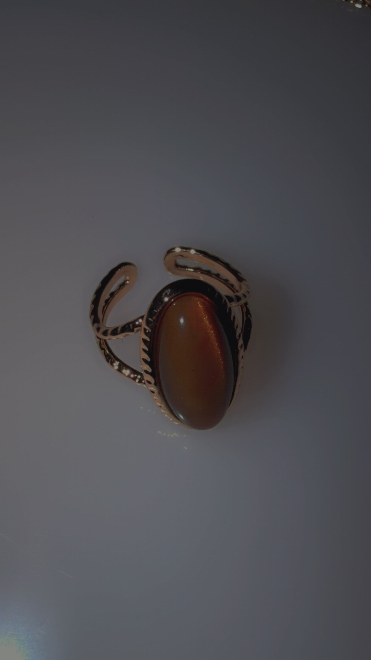 Brown & Gold Ring