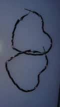 Silver Heart hoop earrings