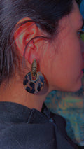 Cheetah print earrings